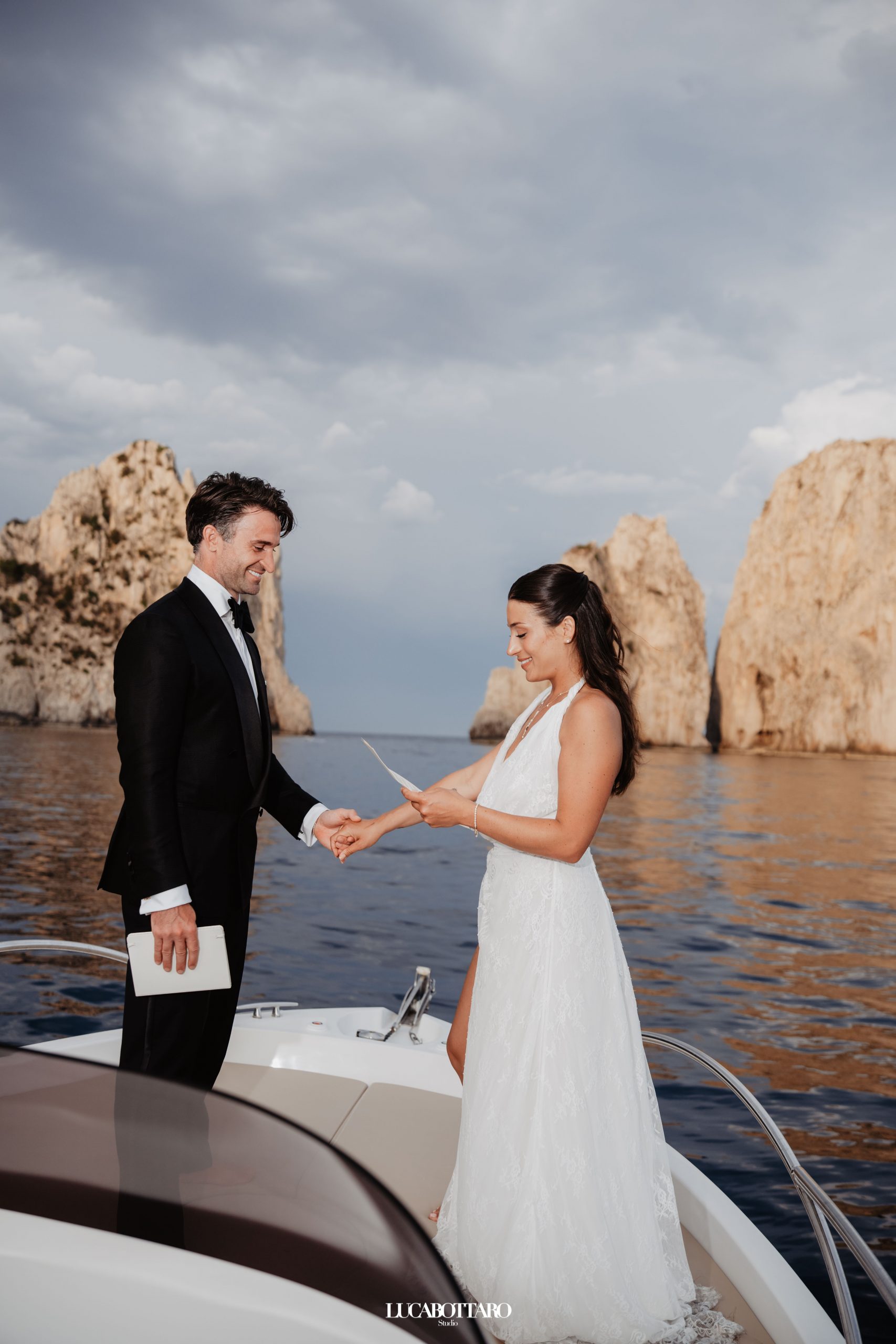 Marina Piccola on the morning of the Capri destination wedding