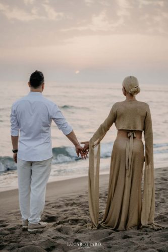 White Dress beach party at Savoy Beach Club Paestum for a destination wedding.