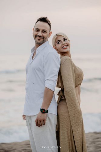 White Dress beach party at Savoy Beach Club Paestum for a destination wedding.